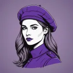 purple beret image